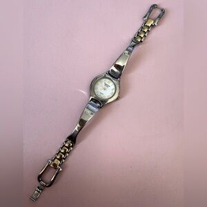 Christine Capri vintage gold and silver watch - two tone